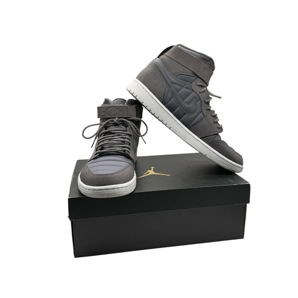 AIR JORDAN 1 High Strap Shoes Dark Grey Men’s‎ Size 12